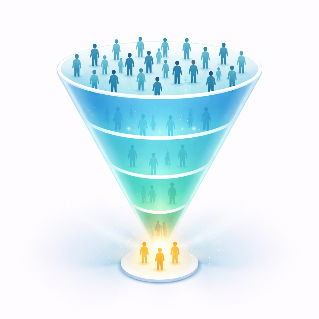 Funnel illustration 1